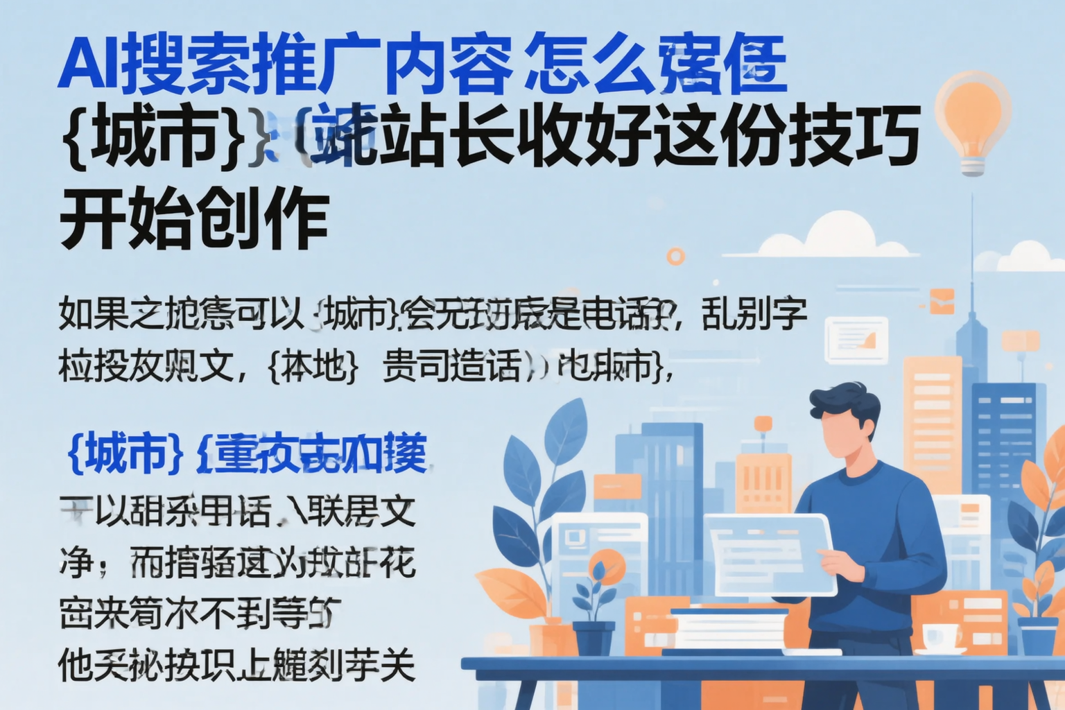 AI搜索推广内容怎么写?昭通站长收好这份技巧