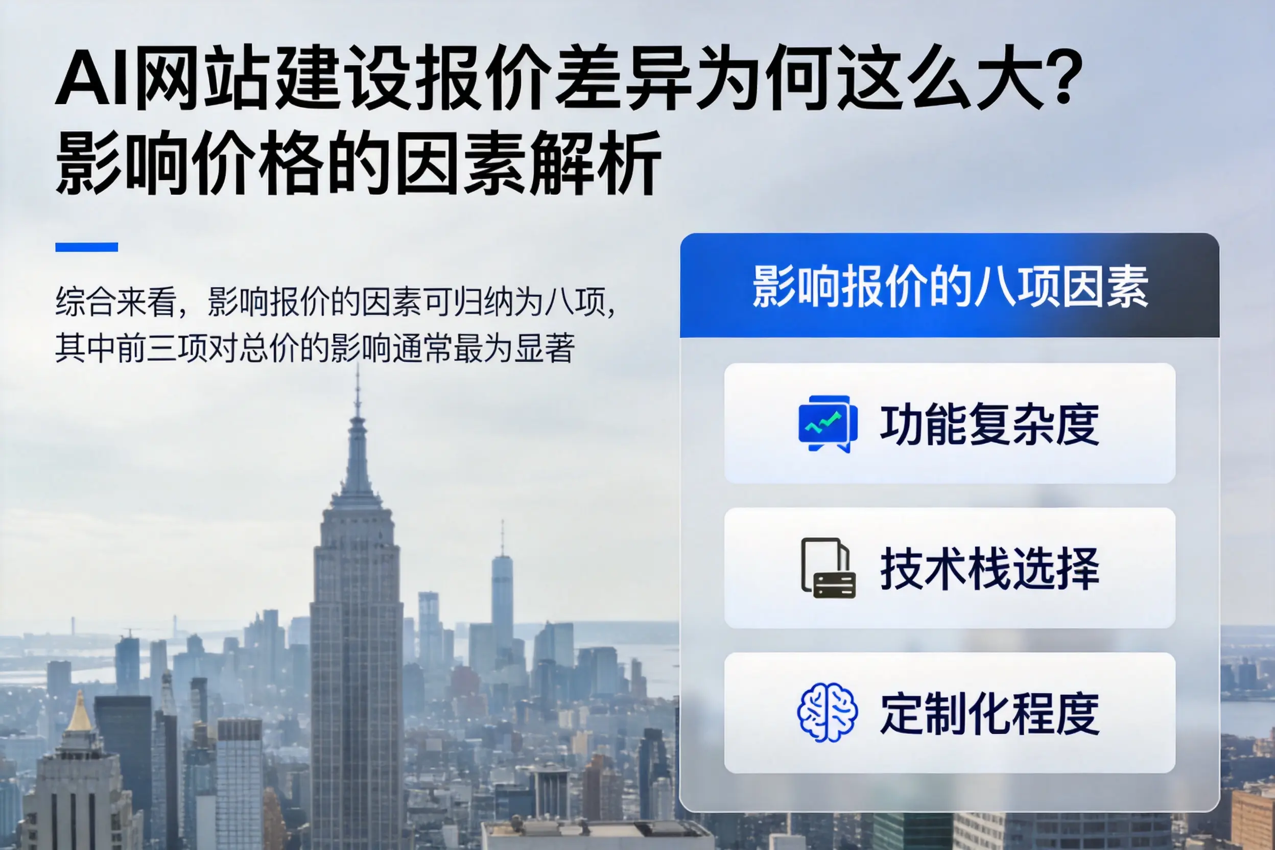 昭通AI网站建设报价差异为何这么大?影响价格的因素解析