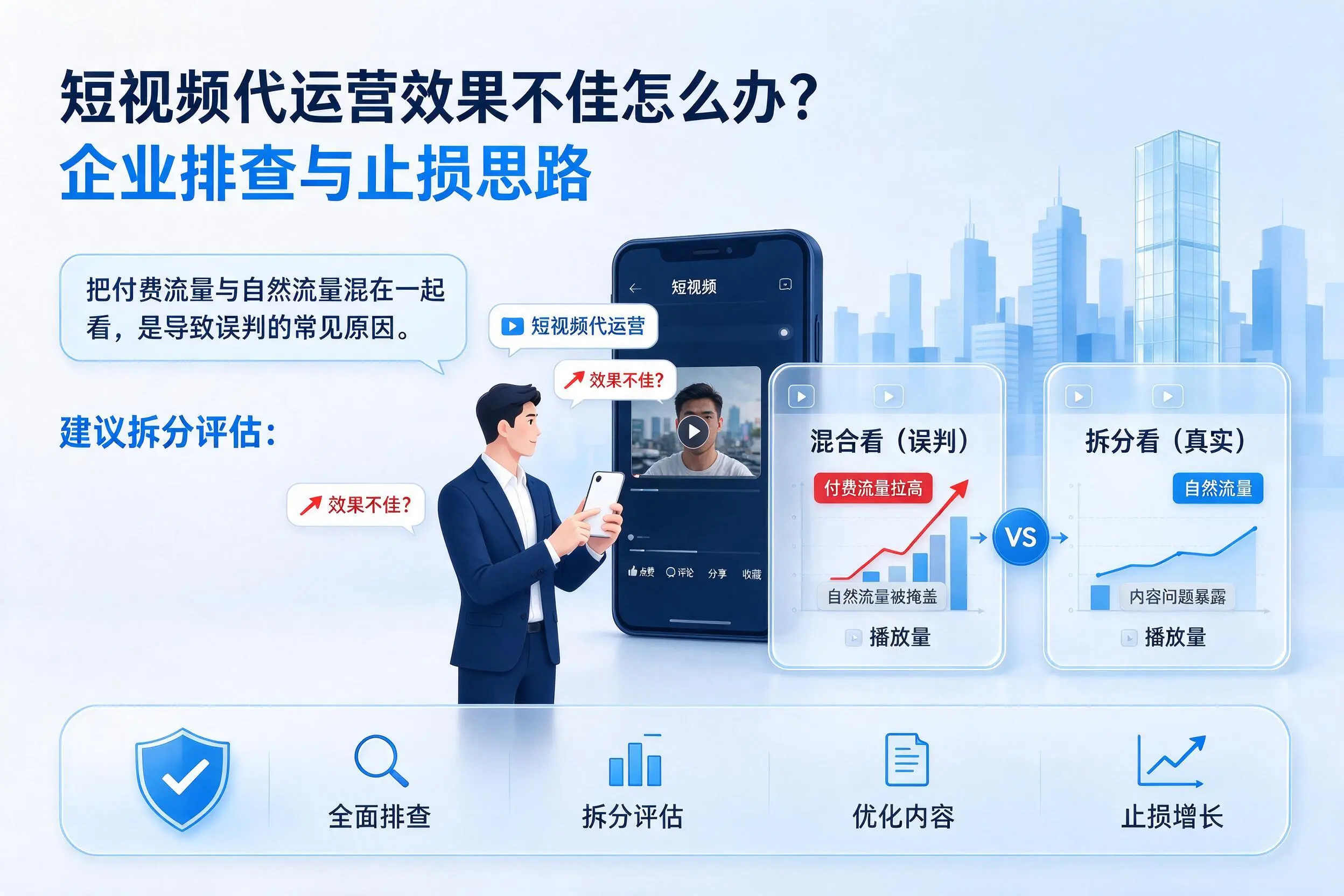 短视频代运营效果不佳怎么办？昭通企业排查与止损思路