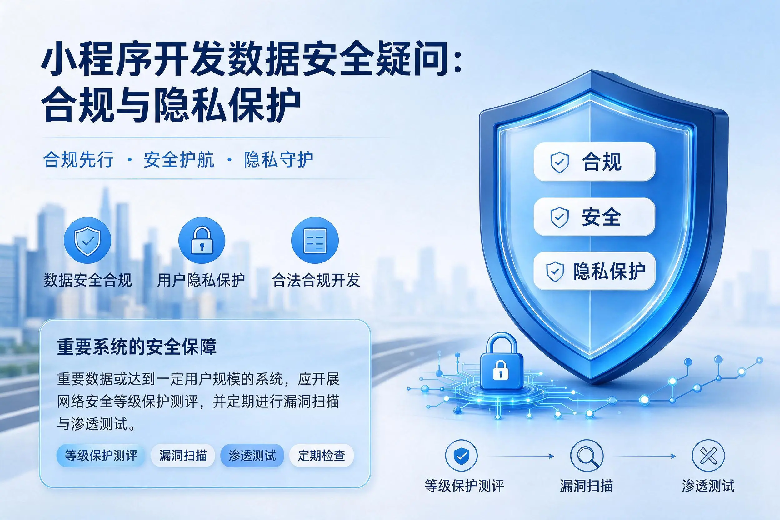 昭通小程序开发数据安全疑问:合规与隐私保护