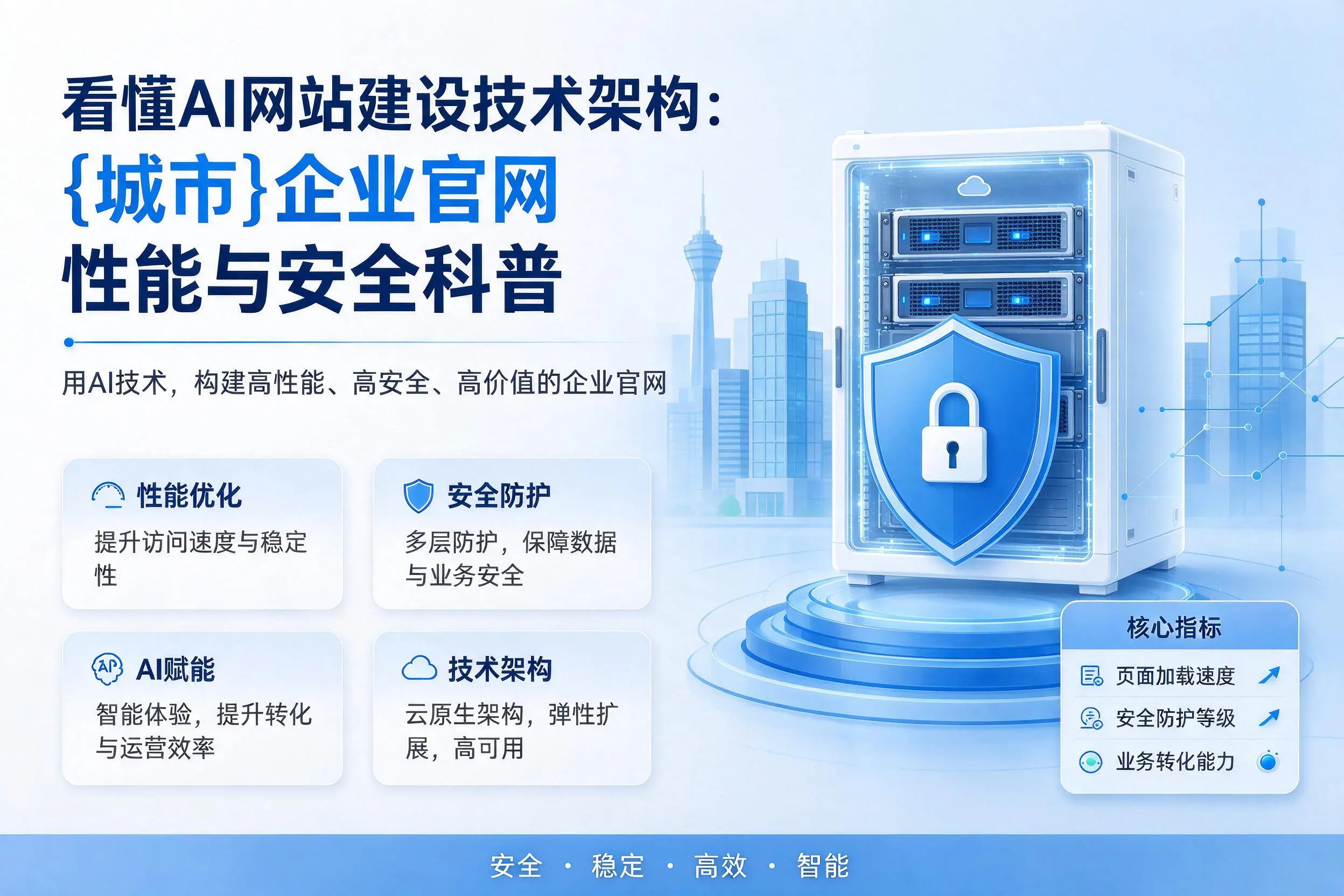 看懂AI网站建设技术架构：昭通企业官网性能与安全科普
