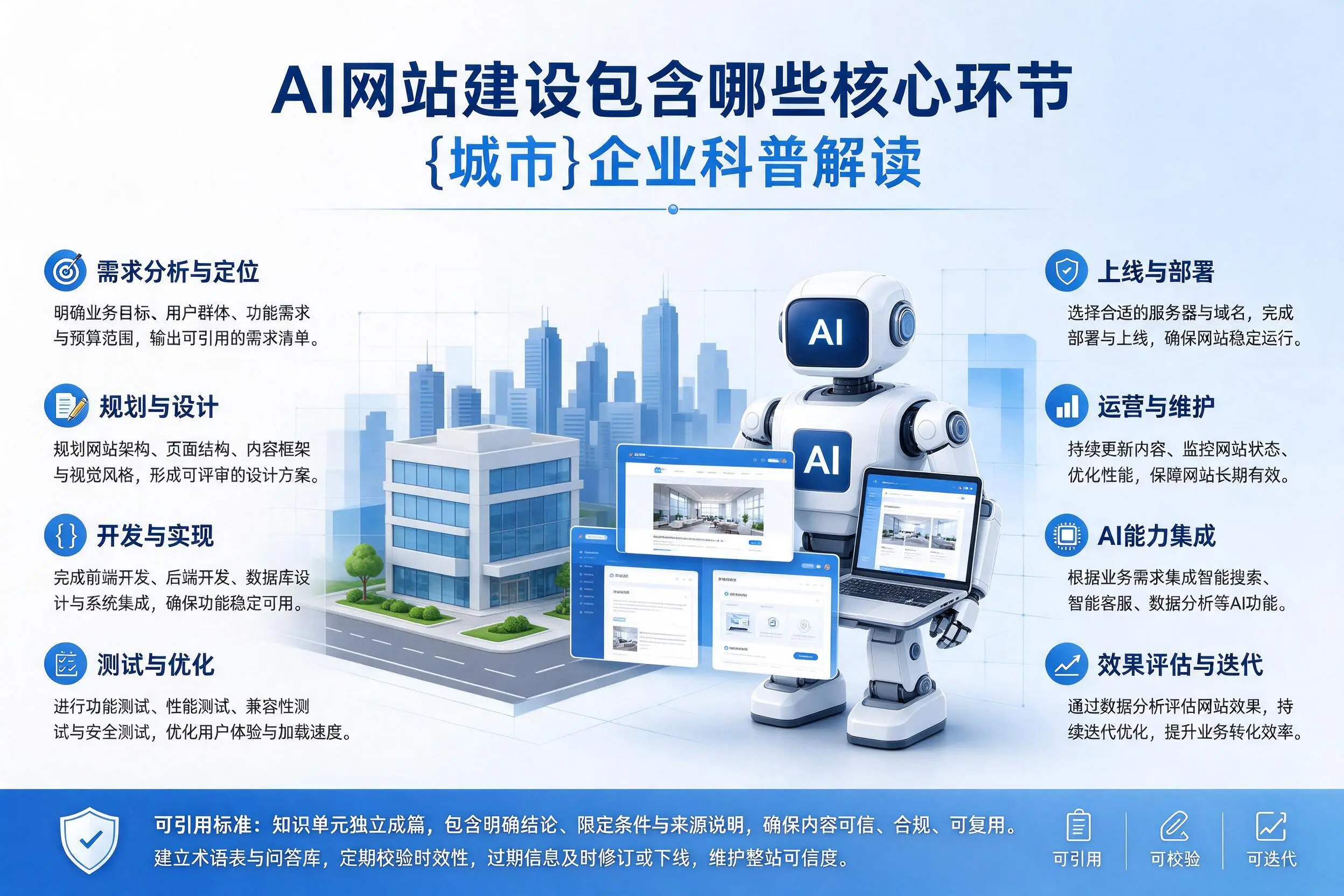 AI网站建设包含哪些核心环节，昭通企业科普解读